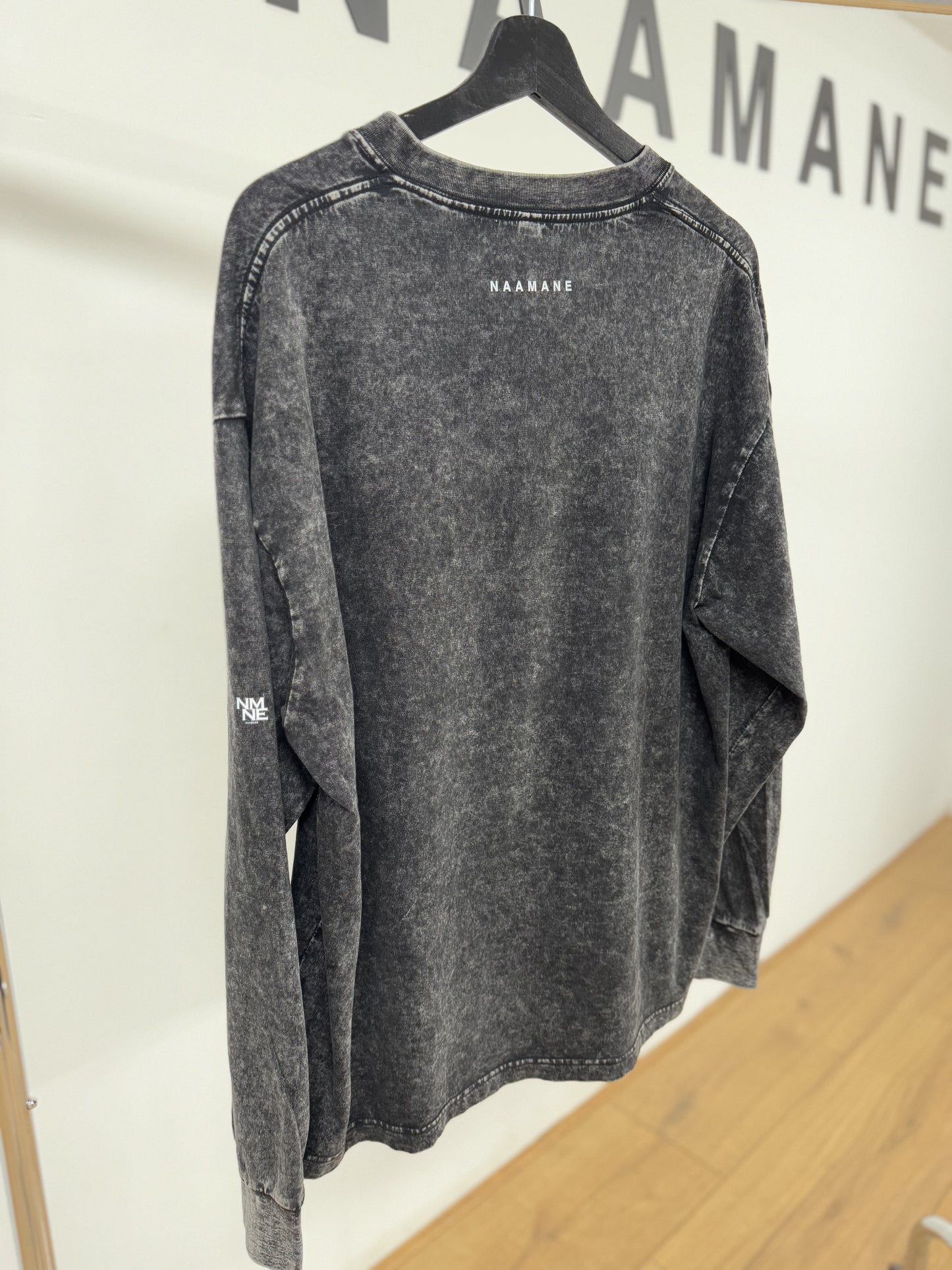 BLACK WASHED LONG TSHIRT NAAMANE